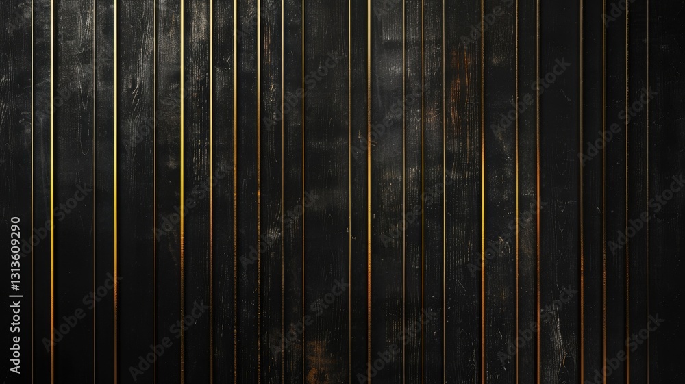 Aufkleber abstract black and gold textured diagonal lines with paint splatter. abstract image of black wall wi