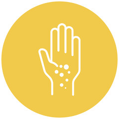 Hand Rash Vector Icon