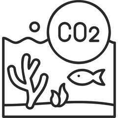 Ocean Acidification Icon