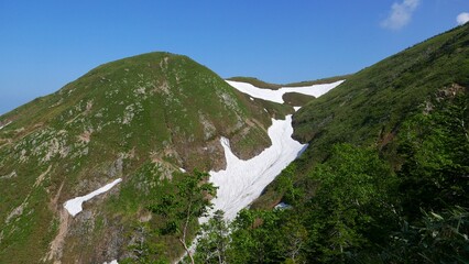 白山釈迦新道の展望