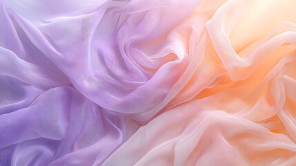 Obraz premium 60. A gradient shift from warm apricot to misty violet, forming a delicate and stylish background