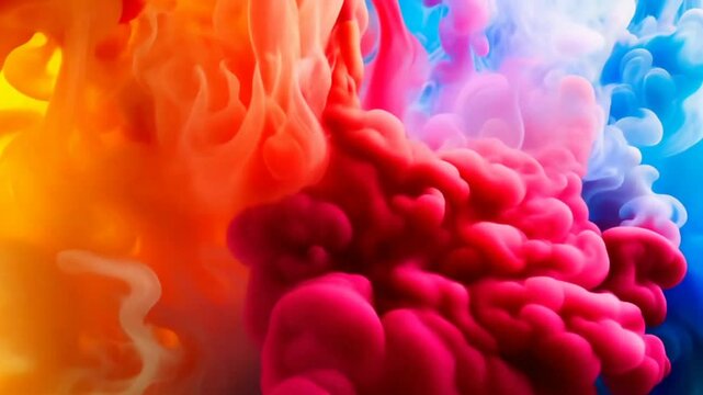 Bunte Farbexplosion