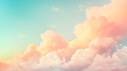 10. A dreamy pastel background shifting from light aqua to blush peach, offering a tranquil and aesthetic appeal