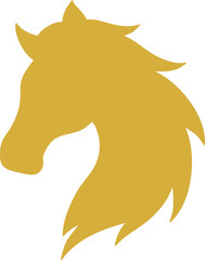 Chinese New Year Horse Year Paper Cut Gold