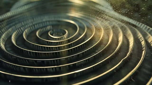 Spiralf&ouml;rmige Metallstruktur