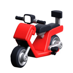 electric bicycle 3D Illustration