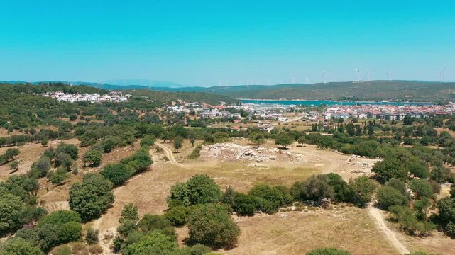 Teos Ancient City - 4k image of Teos Ancient City taken with a drone