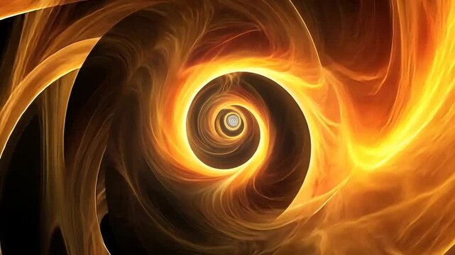 Brennende Spirale in rot-oranger Farbwelt