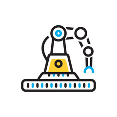 Multi color icon for industrial robot