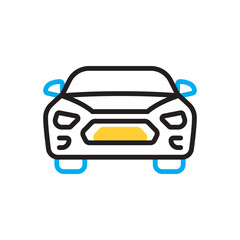 Multi color icon for car