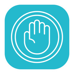Obraz premium Right To Object Icon