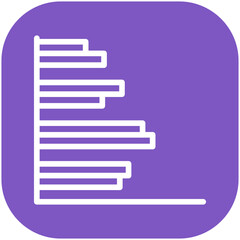 Obraz premium Clustered Bar Icon