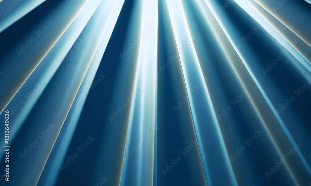Poster a dynamic background featuring radiant blue light beams converging towards a central point, creating