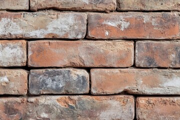Fototapeta premium Red brick wall texture perfect for architectural design and interior decoration projects, adding a rustic touch to residential and commercial spaces