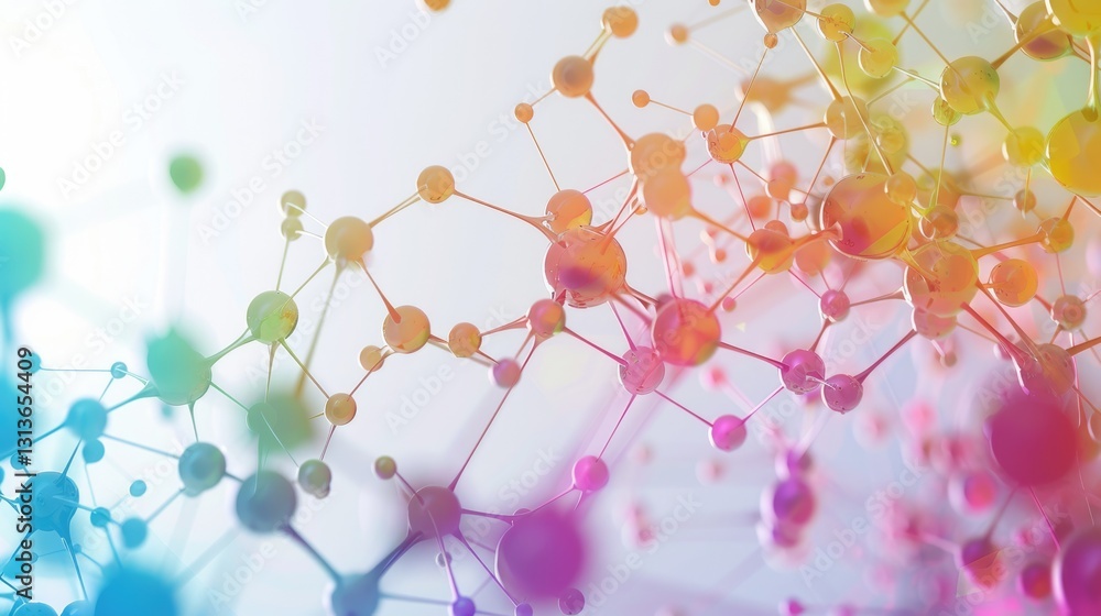 Poster picture symbolized globalize connection with particle connecting represent internet system communica
