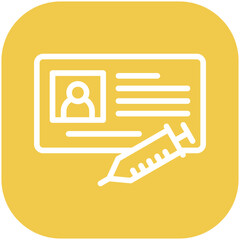 Vaccination Certificate Icon