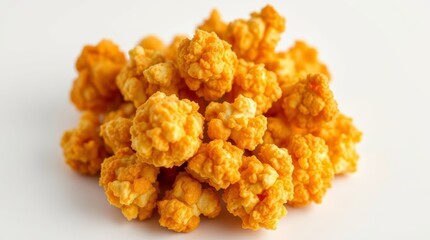 Crunchy Rice Snack Balls Stacked, Appetizing Food Presentation, Studio Shot