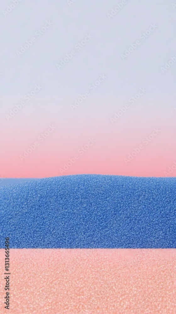 Poster gradient colors and textures creating an abstract landscape composition