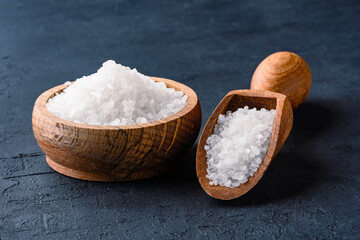  Organic salts on black background