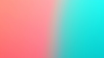 Soft Gradient Blend of Pink and Turquoise Abstract Background