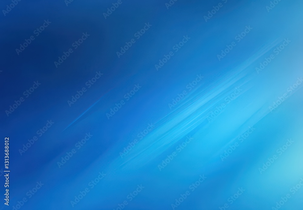 Poster soft blurred abstract blue background with gentle gradient and light stripes for modern design and a