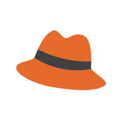 orange hat cartoon element