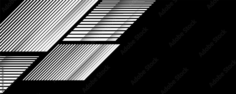 Poster smooth transition from black to white. black and white design element. abstract northern lights. str