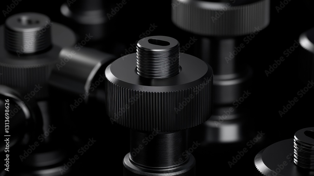 Poster intricate details of a pipe joint showcasing precision engineering and craftsmanship generative ai