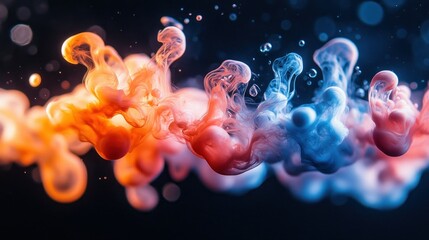 Obraz premium Abstract colorful ink in water