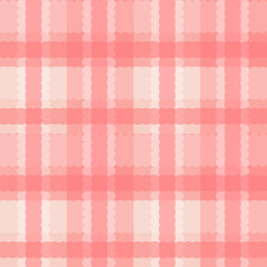 seamless orange pastel plaid pattern
