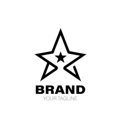 Rocket Star Logo. Rocket Star Logo Design. Rocket Star Logo Brand. Rocket Star Logo Vector Design Isolated on White Background