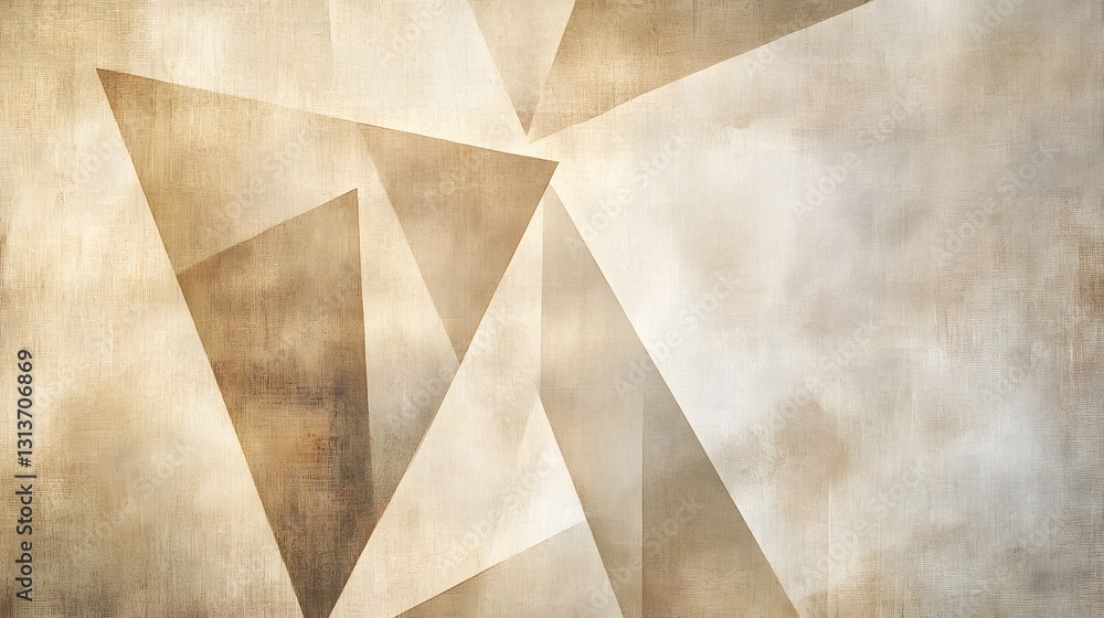Poster abstract beige geometric triangle pattern background