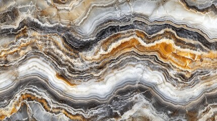 Stunning close-up of layered agate stone showcasing intricate patterns and colors