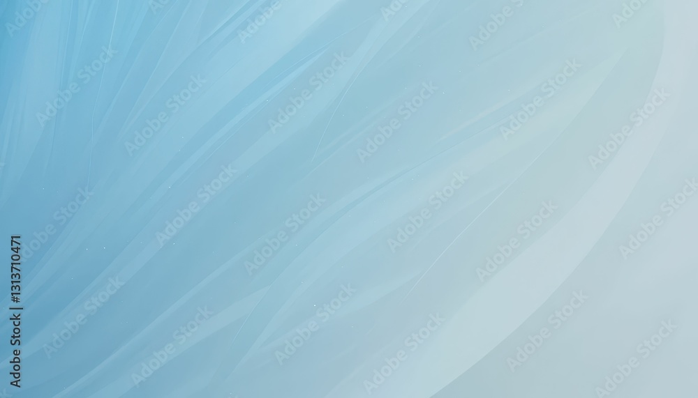 Poster Soft Blue Abstract Background with Elegant Flowing Lines and Texture