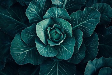 Obraz premium cabbage in the garden