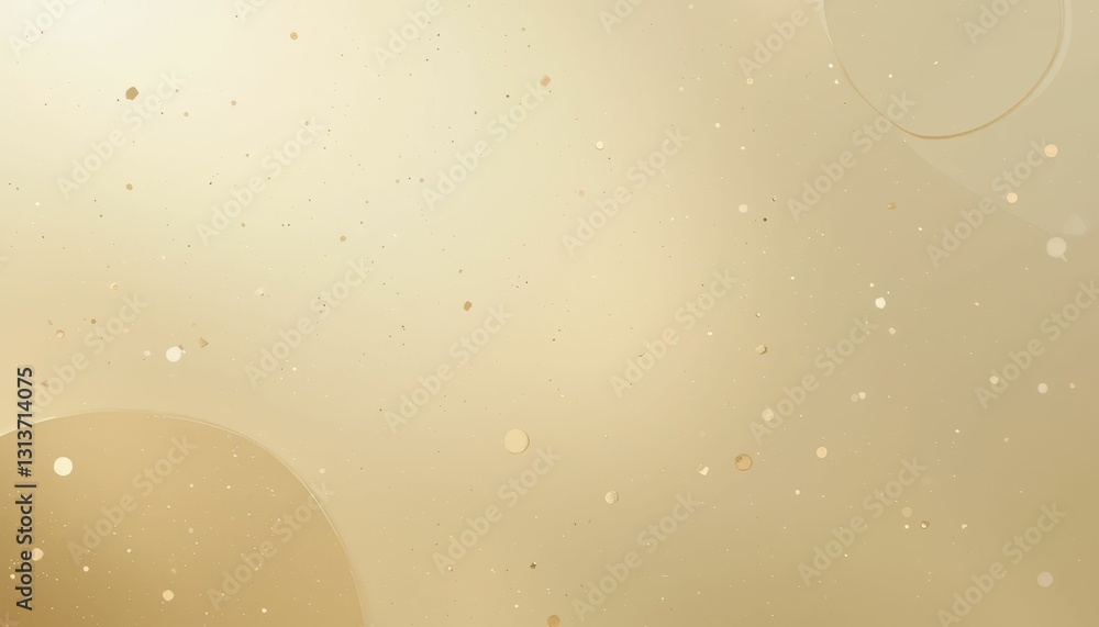 Aufkleber ethereal golden abstract background with soft bokeh and light effects