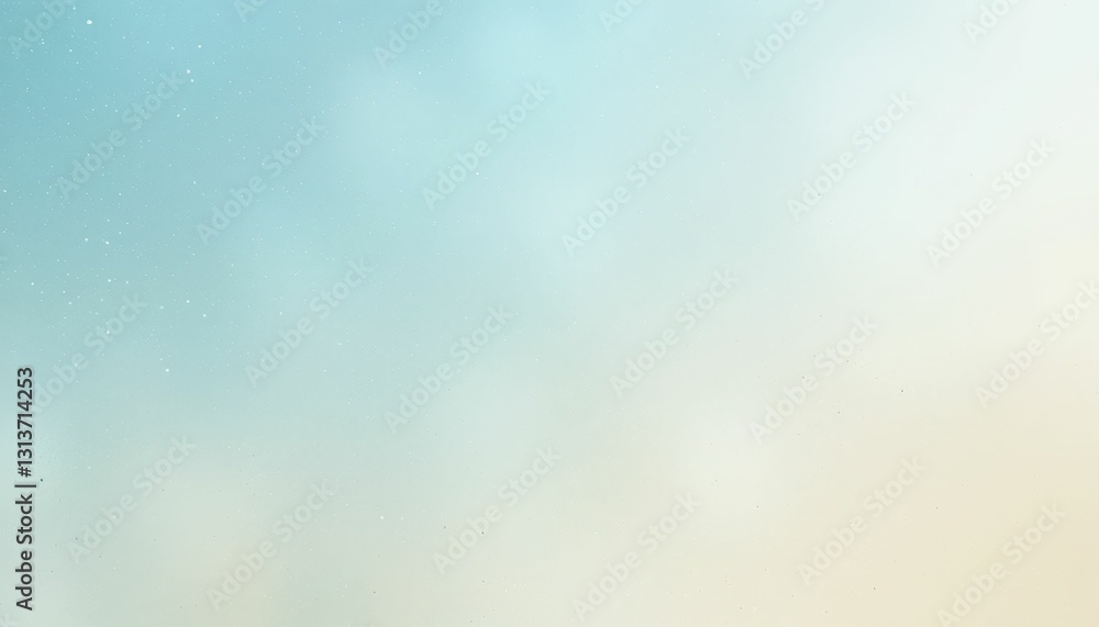 Poster soft blue and beige gradient background with subtle bokeh effect