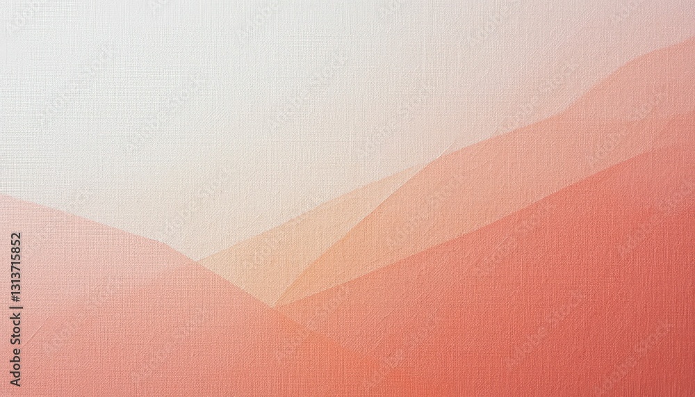 Poster abstract soft coral gradient landscape with subtle texture design