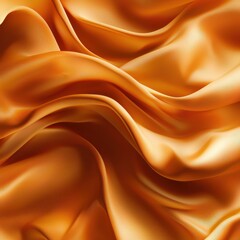 Fototapeta premium A long, flowing piece of orange fabric