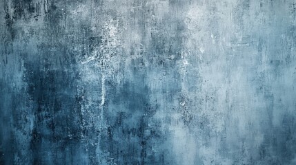 Fototapeta premium Soft blurred landscape depicting deep sadness with muted blue and gray tones accented by gentle rain Generative AI