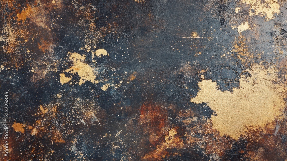 Poster embracing nostalgia with a vintage color palette and warm textures in an abstract composition genera