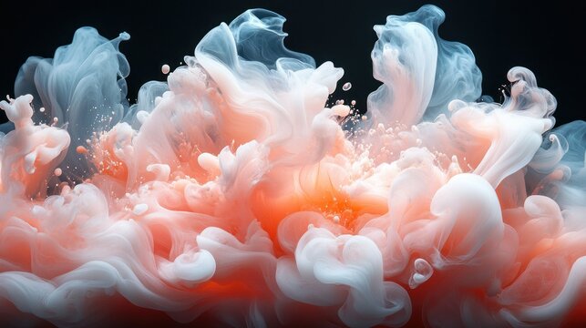 Abstract swirling colors