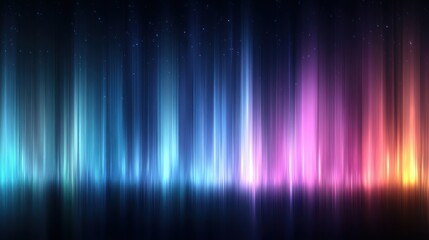 Abstract vibrant vertical light streaks