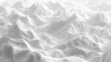 Obraz premium Abstract white mountain range