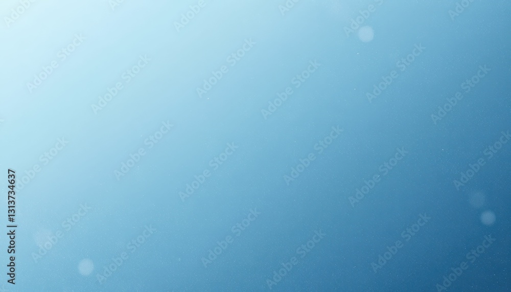 Poster soft blue gradient background with subtle light bokeh effects