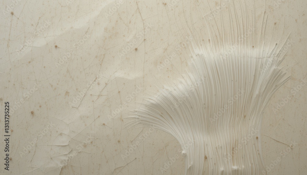 Poster abstract texture of white paint with unique brush stroke patterns