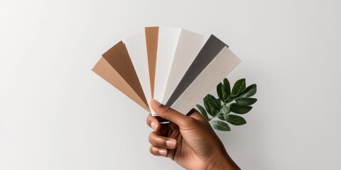 Choosing the perfect wall paint sample for interior decoration ideas and inspiration Generative AI