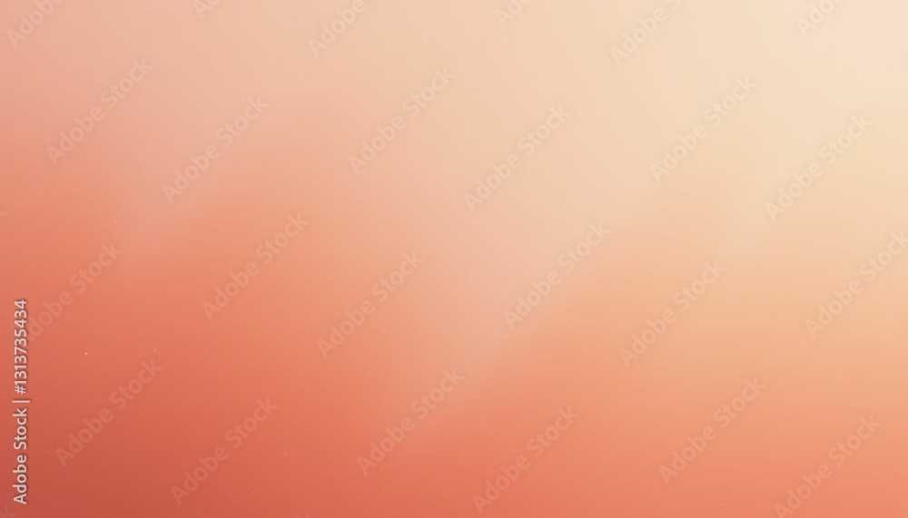Poster soft gradient background in warm peach and coral tones for design