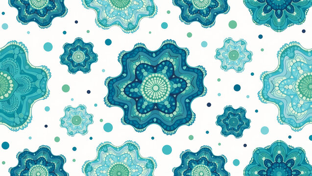 Voronoi Cell Divisions - A seamless pattern of organic, cell-like divisions based on Voronoi diagrams.