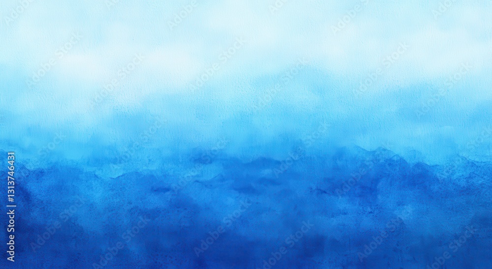Poster tranquil abstract blue ocean and sky background with soft gradients and textures for art and design 
